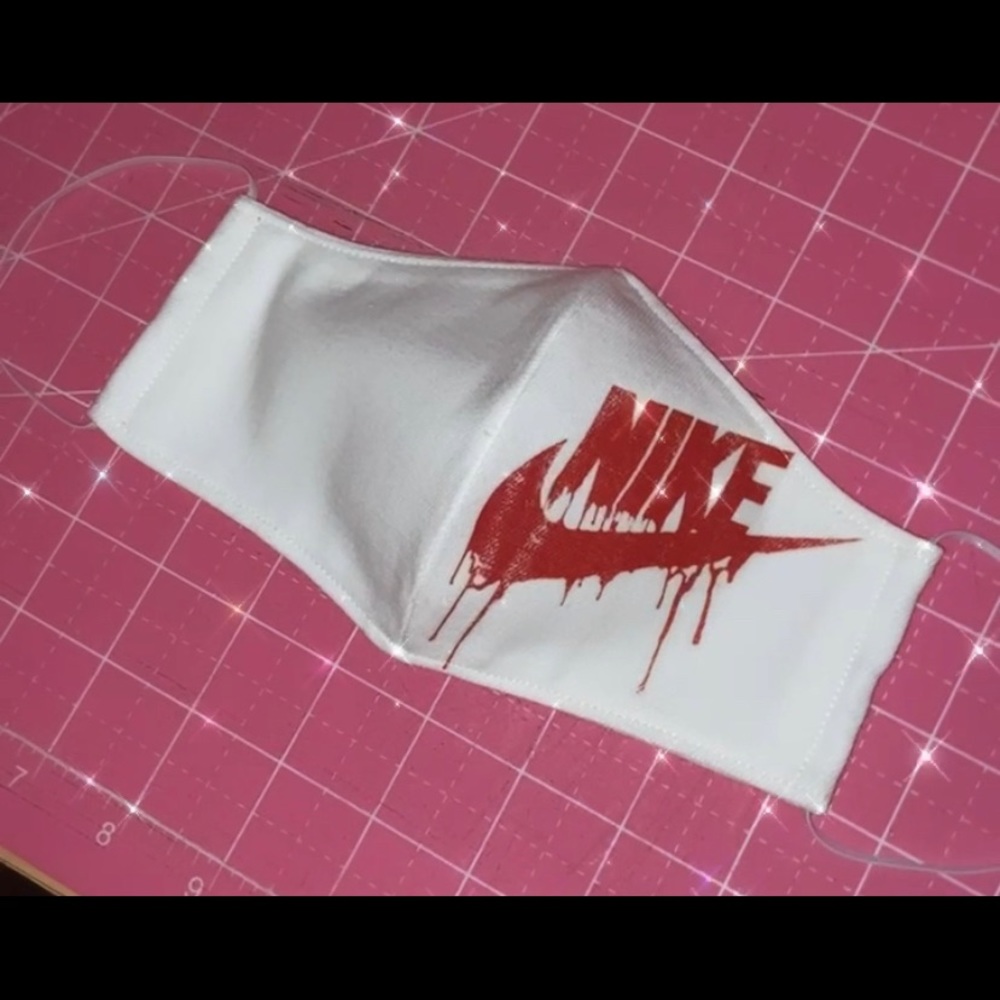 Red & White Nike Mask